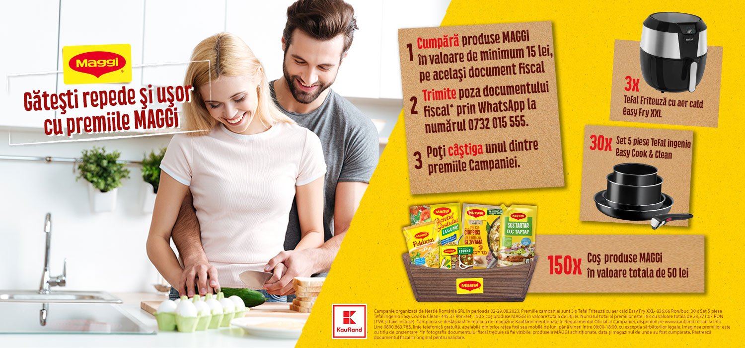 Gătește repede şi uşor cu MAGGI și transformă-ți vara într-o experiență culinară cu premii pe gustul tău!